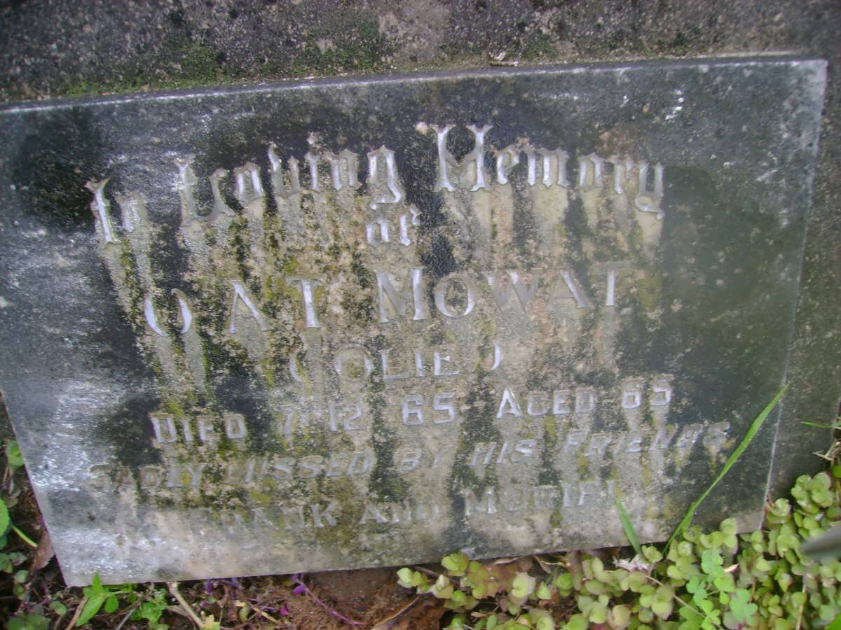 MOWAT Oliver Alexander Thomson -1965