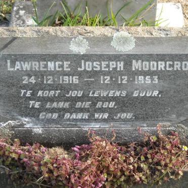 MOORCROFT Lawrence Joseph 1916-1953