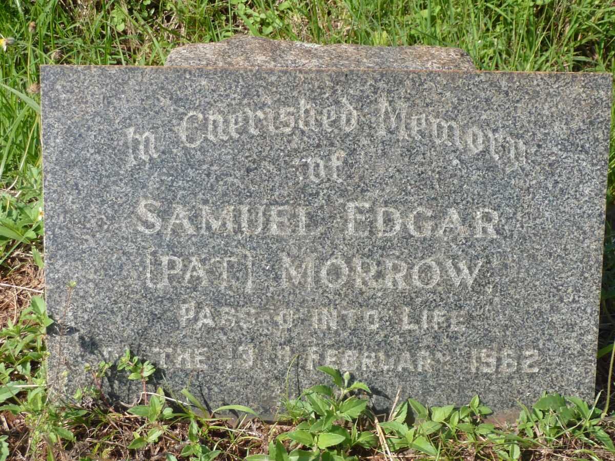 MORROW Samuel Edgar -1962