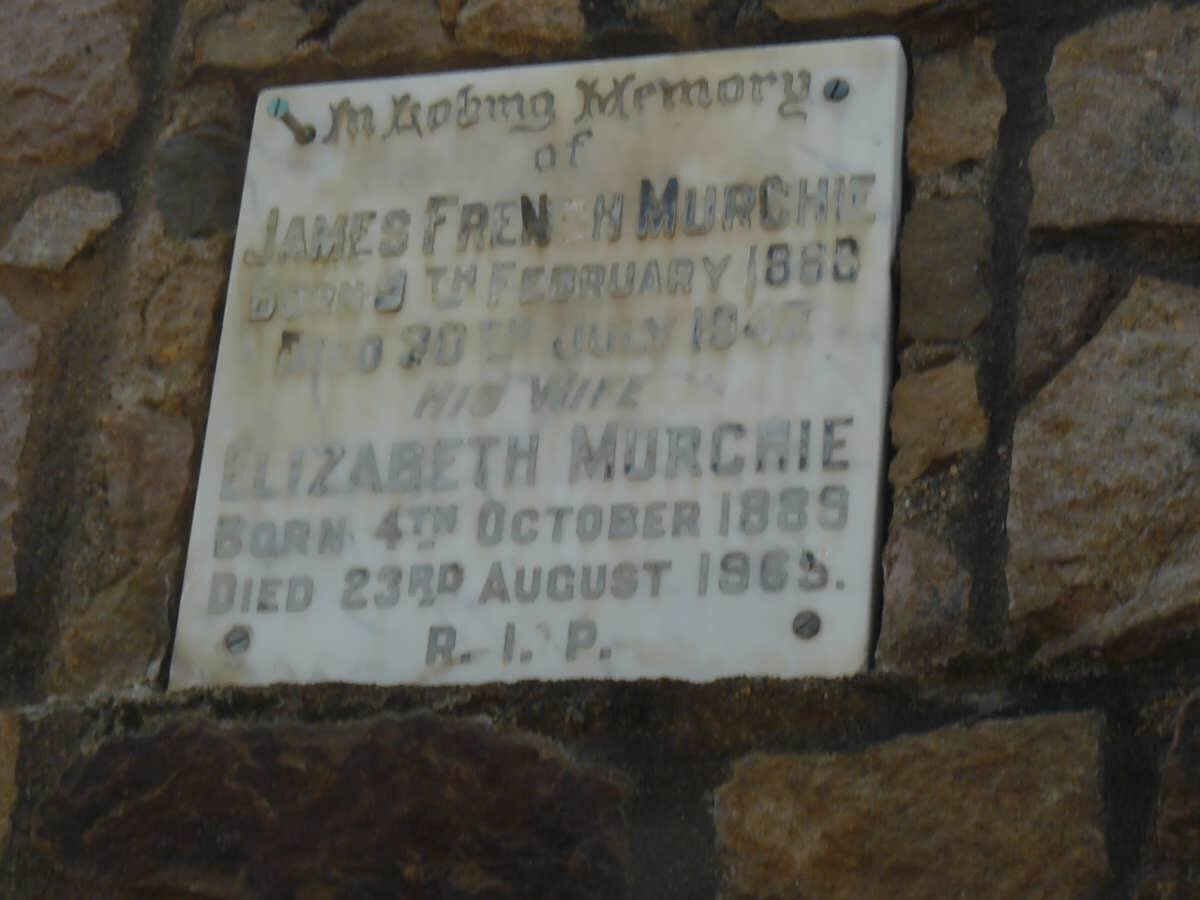 MURCHIE James French 1888-1947 &amp; Elizabeth 1889-1965