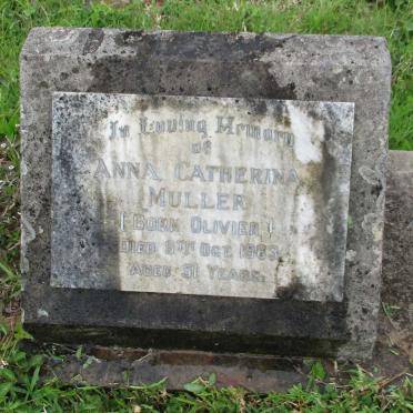 MULLER Anna Catherina nee OLIVIER -1963