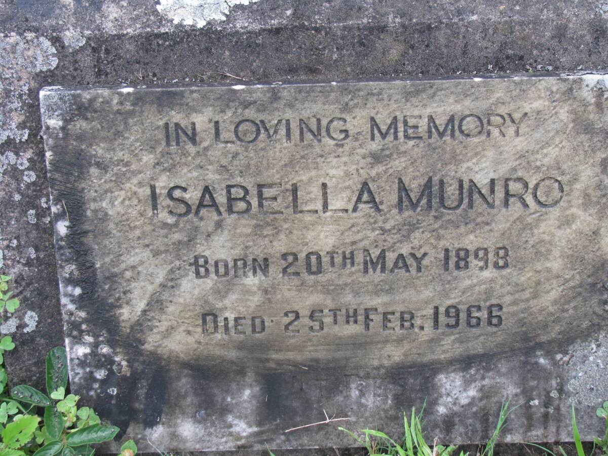 MUNRO Isabella 1898-1966