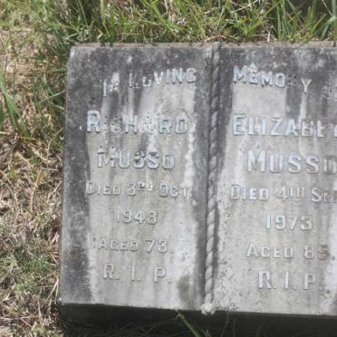 MUSSO Richard -1948 &amp; Elizabeth -1973