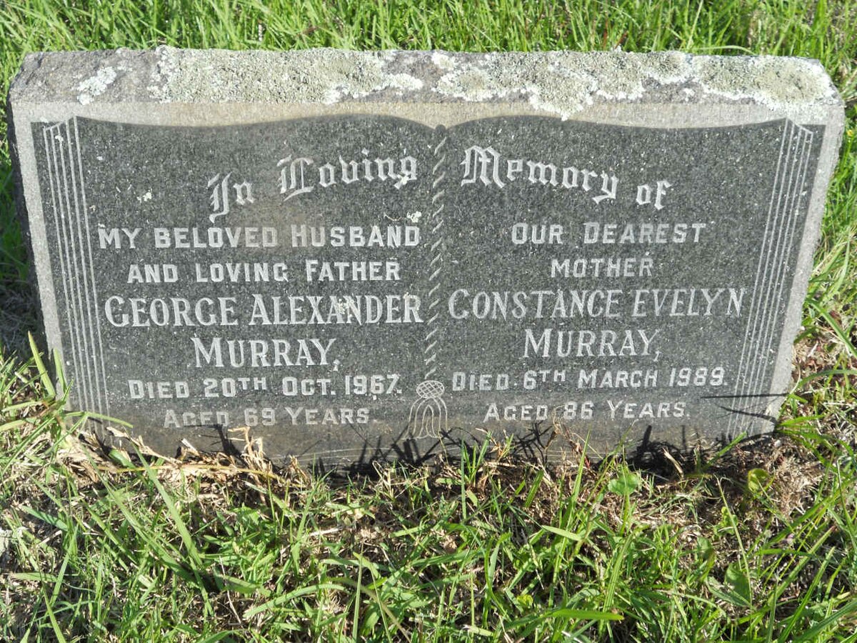 MURRAY George Alexander -1967 &amp; Constance Evelyn -1989