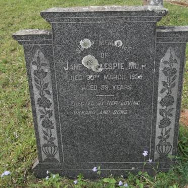 MUIR Jane Gillespie -1935