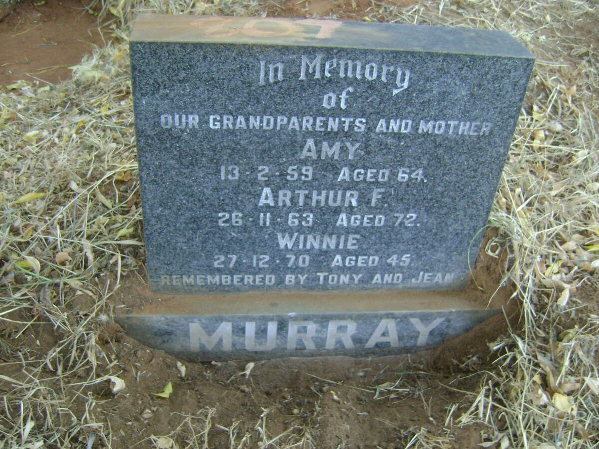 MURRAY Arthur F. -1963 &amp; Amy -1959 :: MURRAY Winnie -1970