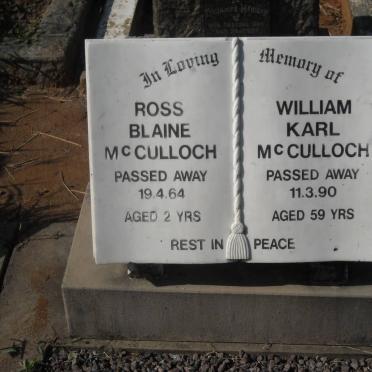 McCULLOCH William Karl -1990 :: McCULLOCH Ross Blaine -1964