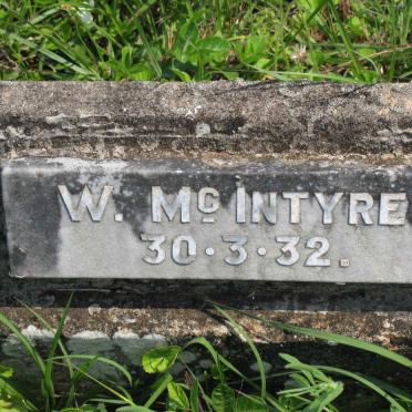 McINTYRE W. -1932