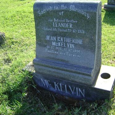 McKELVIN Jean Catherine 1905-1995 :: McKELVIN Leander -1971