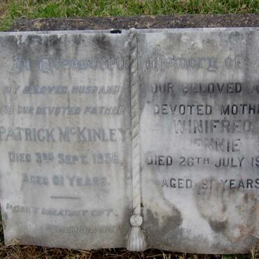 McKINLEY Patrick -1956 &amp; Winifred Jennie -1995