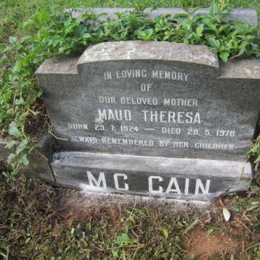 McCAIN Maud Theresa 1924-1978
