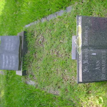 McPHILLIPS William Bernard 1912-1975 &amp; Ann Bernadette 1946-1988 