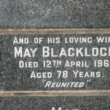 McBRIDE Mae 1908-2000 :: BLACKLOCK May -1961 :: FREEK Mary E. -1934 :: BLACKLOCK Lionel -1959