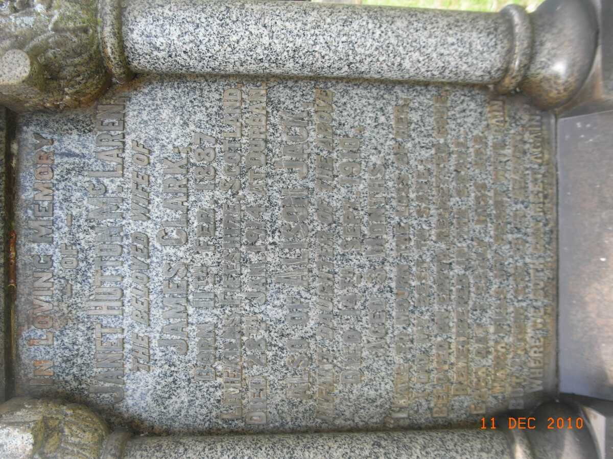 McLAREN Janet Hutton 1887-1914 :: McLAREN Alison Jack -1910