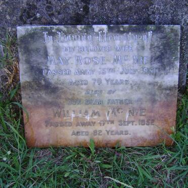 MCNIE William -1952 &amp; May Rose -1951