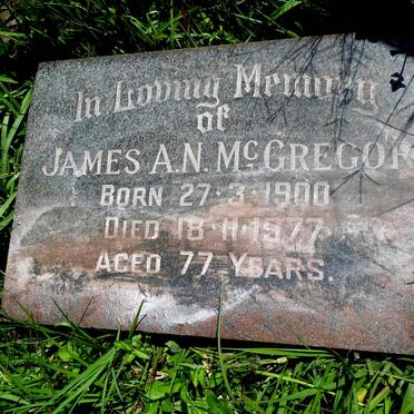 McGREGOR James A.N. 1900-1977