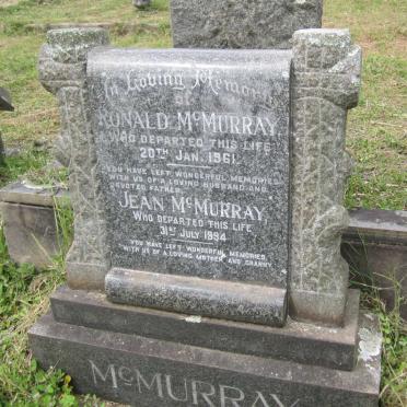 McMURRAY Ronald -1961 &amp; Jean -1994
