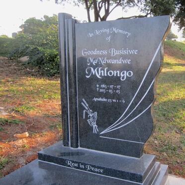 MHLONGO Goodness Busisiwe Ma Nwandwe 1965-2013