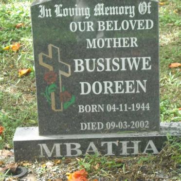 MBATHA Busisiwe Doreen 1944-2002