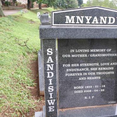 MNYANDU Sandisiwe Sunday 1955-2009