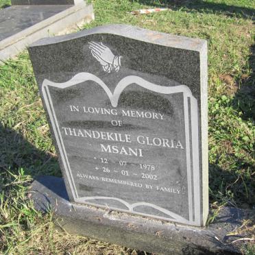 MSANI Thandekile Gloria 1978-2002