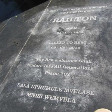 MTHEMBU Patrick Railton 1933-2014