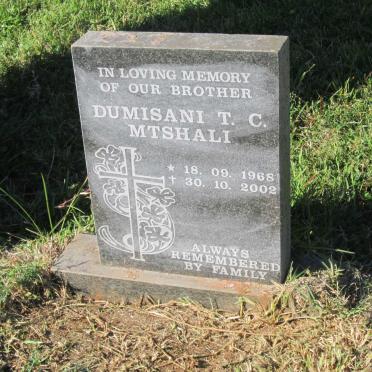 MTSHALI Dumisani T.C. 1968-2002