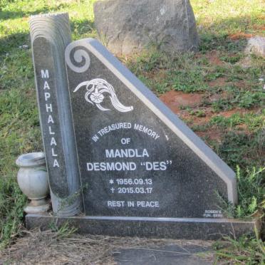 MAPHALALA Mandla Desmond 1956-2015