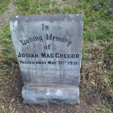 Mac GREGOR Josiah -1931