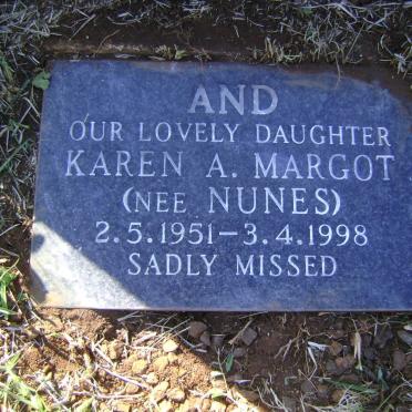 MARGOT Karen A. nee NUNES 1951-1998