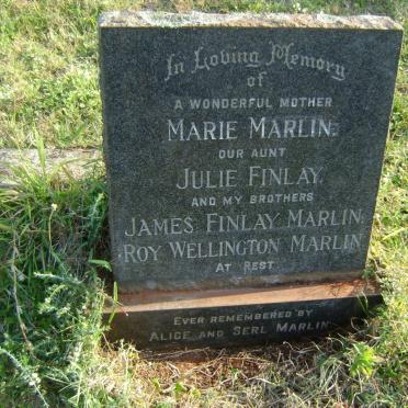 MARLIN Marie -1963 :: FINLAY Julie :: MARLIN James Finlay :: MARLIN Roy Wellington -1970