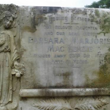 MAC KENZIE Collins Jack David -1953 &amp; Marjorie -1979 :: MAC KENZIE Barbara Marjorie -1951