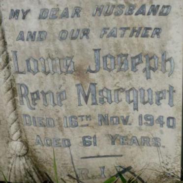 MARQUET Louis Joseph Rene -1940 &amp; Marie Francoise Claire -1968