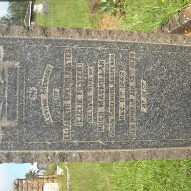 MACMILLAN Elizabeth Speirs nee FOSTER 1862-1924