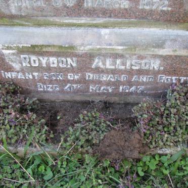 MARNOCH George -1929 &amp; Elsie -1946 :: ALLISON Donald Stewart -1958 :: MARNOCH George Forbes 1905-1972