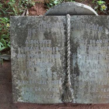 MASTERS James 1970- &amp; Katherine Margaret -1937 :: Masters Elaine Jennifer 1960-2007