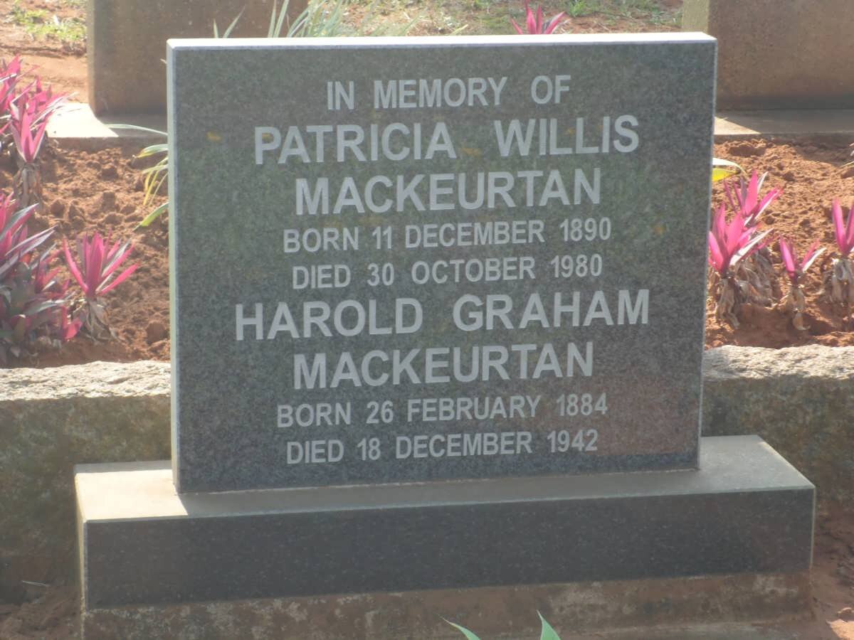 MACKEURTAN Harold Graham 1884-1942 &amp; Patricia Willis 1890-1980 :: Malise Graham 1917-2003 &amp; Joan PLATT 1912-2005
