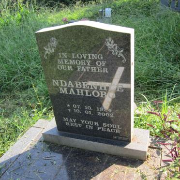 MAHLOBO Ndabenhle 1924-2002