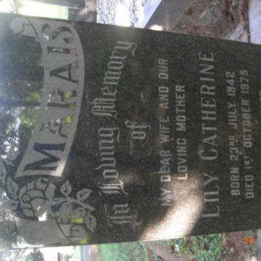 MARAIS Lily Catherine 1942-1975