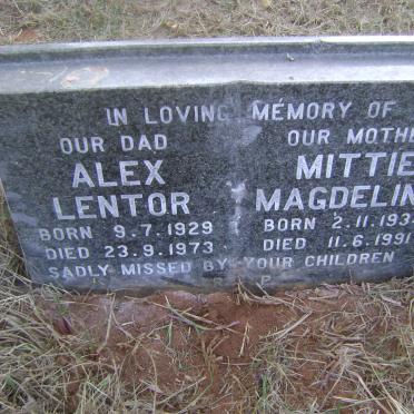 MARAIS Alex Lentor 1929-1973 :: GILBERT Mittie Magdelina 1934-1991