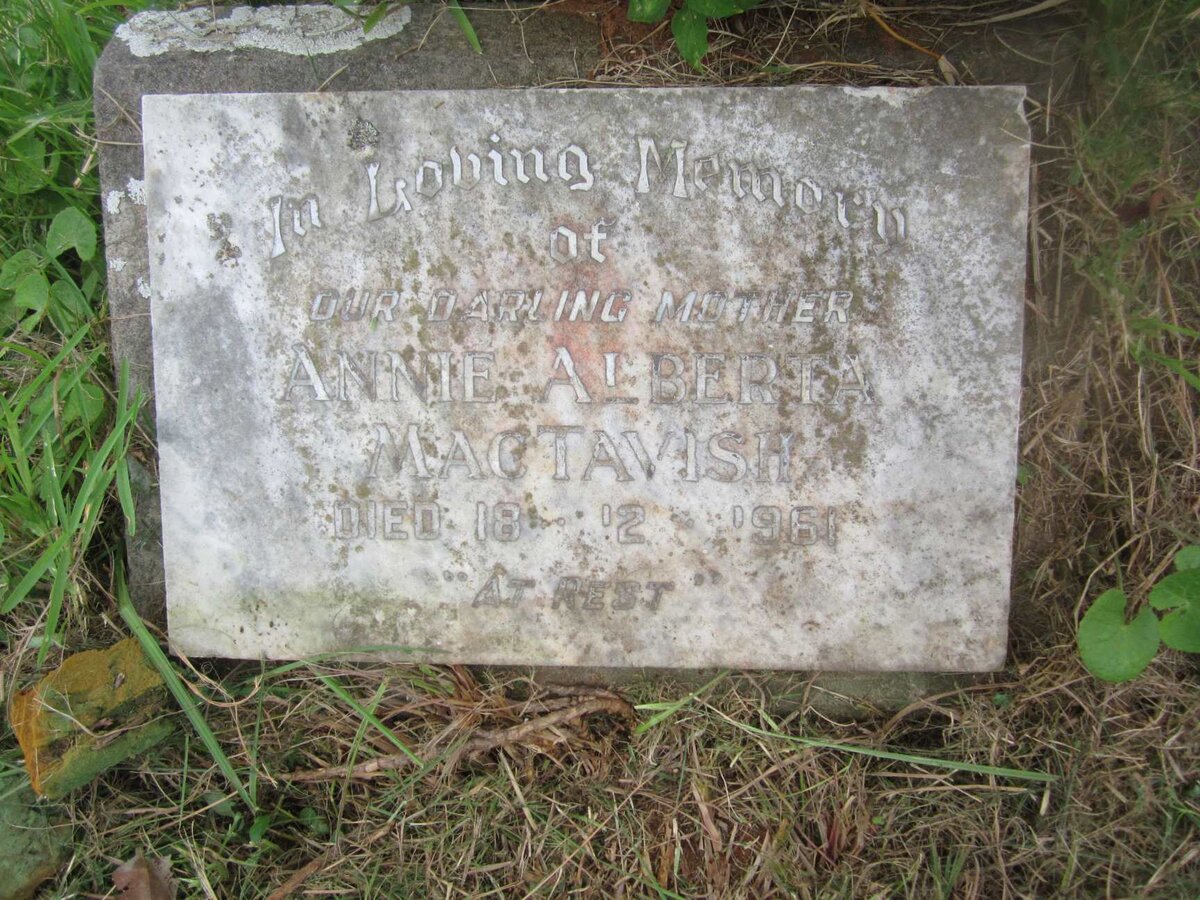 MACTAVISH Annie Alberta  -1961
