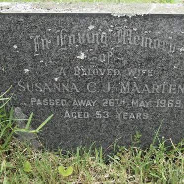 MAARTENS Susanna G.J. -1969