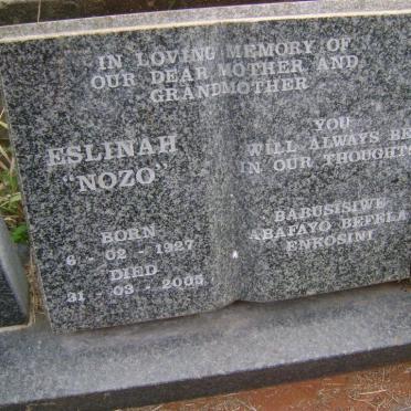 MAKHANYA Eslinah 1927-2005
