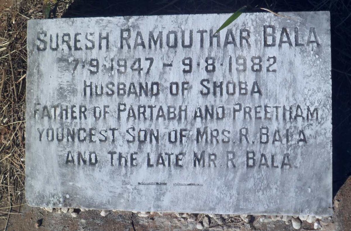 BALA Suresh Ramouthar 1947-1882