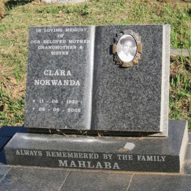 MAHLABA Clara Nokwanda 1932-2005