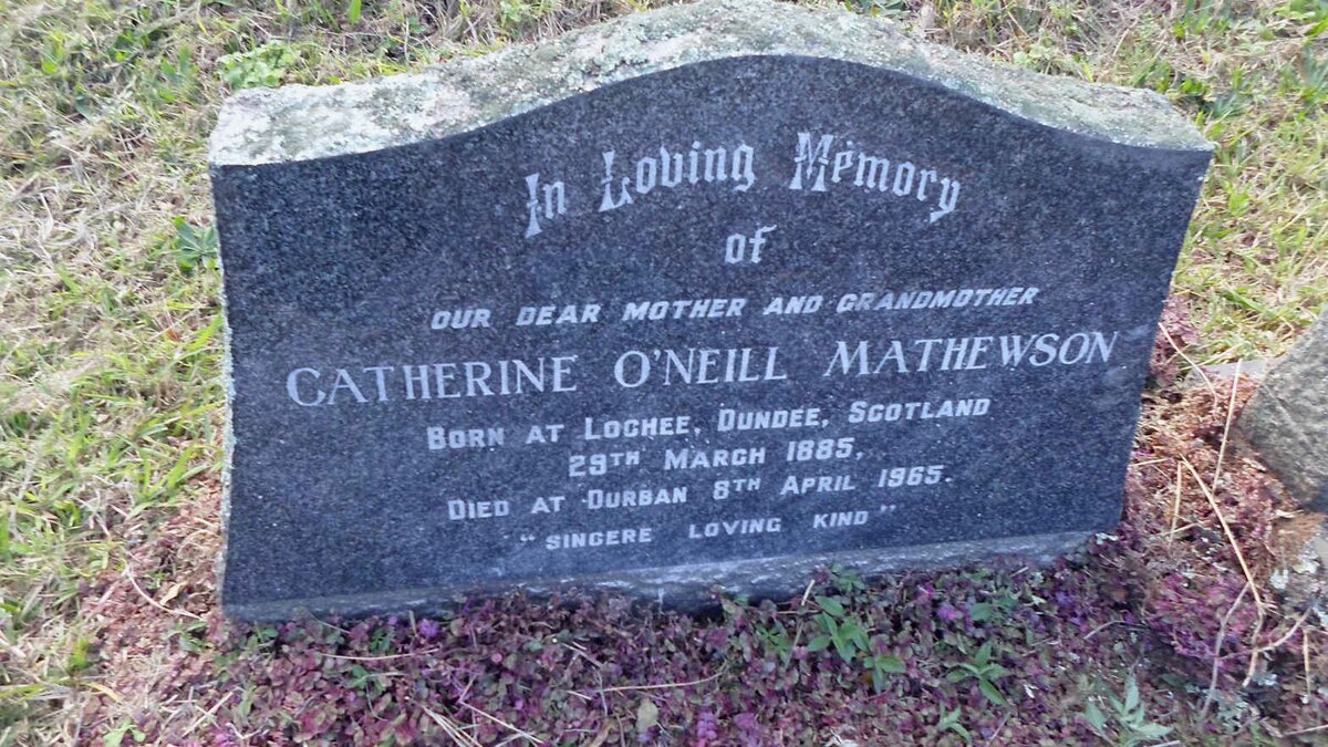 MATHEWSON Catherine O'NEILL 1885-1965