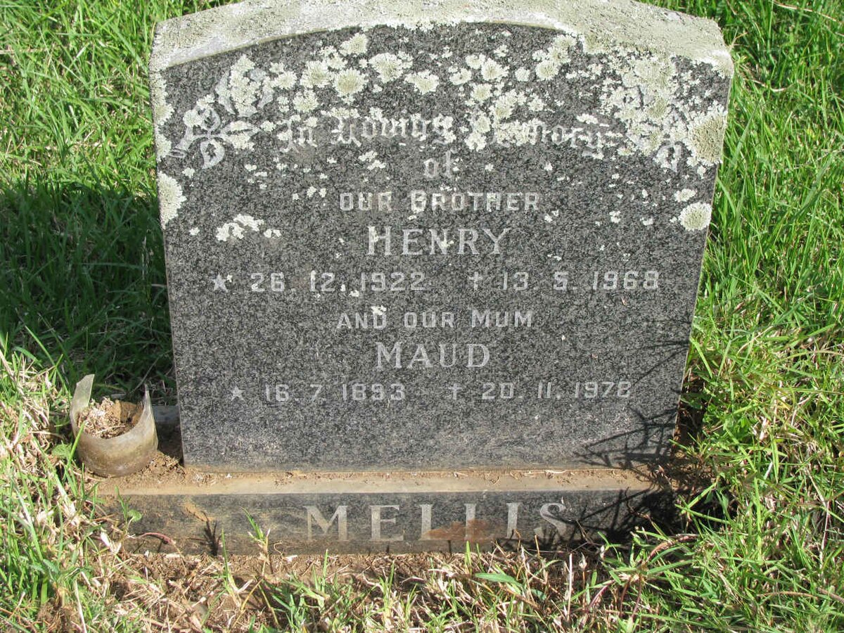 MELLIS Maud 1893-1978 :: MELLIS Henry 1922-1968