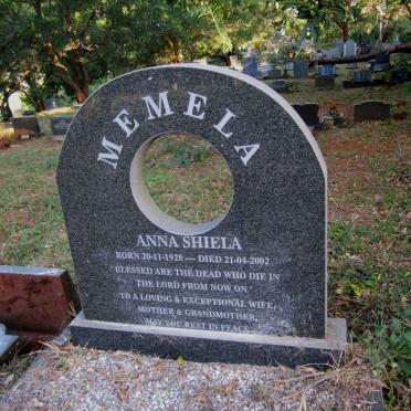 MEMELA Anna Shiela 1928-2002