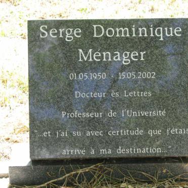 MENAGER Serge Dominique 1950-2002