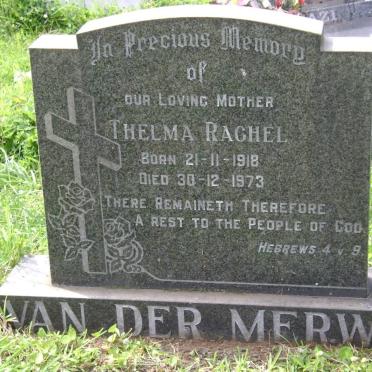 MERWE Thelma Rachel, van der 1918-1973
